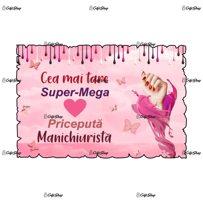Cea mai tare super-mega priceputa manichiurista, magnet frigider mgs066